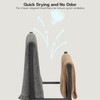 HOOBRO Freestanding Towel Rack, 2 Tier Blanket Ladder Holder for