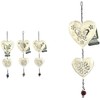 Quickdraw Supplies Set of 3 Hanging Heart Decorations Garden Ornament