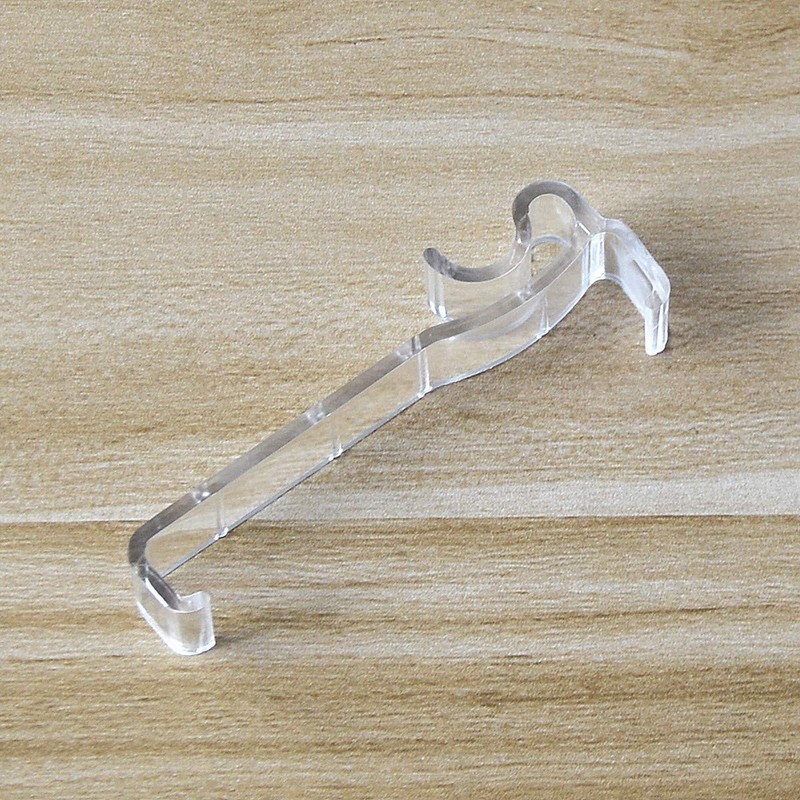 Valance Clips 6pcs 2-1/2'' Window Blinds Hidden Clip Clear Plastic