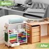 MASHELLY Craft Storage Cart, Compatible with Cricut Cutting Machines, Features