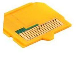 Micro to Card Adapter - to Insert Adapter for Olympus Cameras - Yellow - Supports up to 8Gb Microsdhc Cards