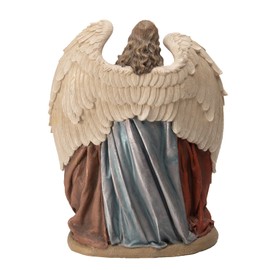 Braxio Religious Figurine Nativity Sets Collectible-Figurines - Christian Nativity Set Holy Family with Angel Christmas Nativity Scene Figurine Story of Jesus 9.5 x 6.25 x 12 Inch