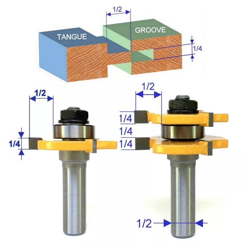 sct-888 2 pc 1/2" Sh Tongue & Groove Assembly Joint