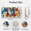 DELORIGIN Wolf Key Holder Wall Mounted Wooden Keys Racks Storage