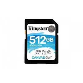 Kingston SDG/512GB SD Card SD Canvas Go, Ideal for DSLRs Drones and Other SD-Card Compatible Action Cameras