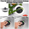 Kitchen Sink Plug, 3-in-1 Pop-Up Stainless Steel Drain Plug, Kitchen