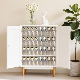 Vzpinko Clear Shoe Slot Organizers 12PACK Shoe Stacker Rack Organizer for Closet Adjustable Shoes Holders Space Saver Zapateras Organizers