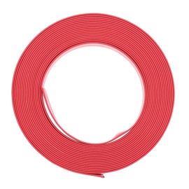 sourcing map Heat Shrink Tubing, 17mm Flat Width 2:1 Heat Shrink Wrap Cable Sleeve Tube 3 m Red
