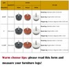 Screw-in Felt Pads - 60pcs 1 Inch White Furniture Chair