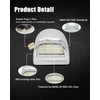 Bestview License Plate Lights for Chevy Silverado GMC Sierra Chrome