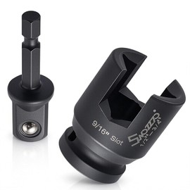 1/2” Drive Multi-Purpose Lineman Socket,with 1/4 Hex Shank,9/16" Slot