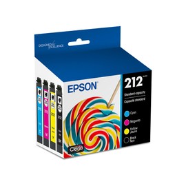 EPSON 212 Claria Ink Standard Capacity Black & Color Cartridge Combo Pack (T212120-BCS) Works with WorkForce WF-2830, WF-2850, Expression XP-4100, XP-4105