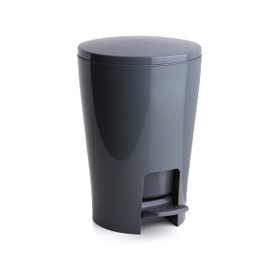 Tatay Diabolo Bathroom Bin, Polypropylene, Grey, One Size