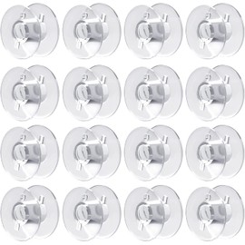 GEFIRE Pack of 60 Sewing Machine Bobbins Sewing Machine Bobbins Sewing Machine Bobbins Plastic for Smooth, Bobbins Sewing Machines, Sewing Machine Bobbins for Accessories