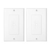 Cable Matters 2-Pack 1-Gang Wall Cable Pass Through Wall Plates