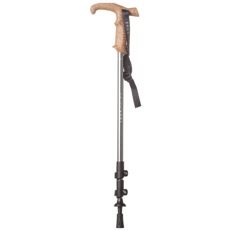 TREKMATES Wanderer Lock Walking Pole Single ONE SIZE ASPHALT