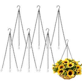SMYAXUNW 6pcs15.7inch Hanging Basket Planter Hanging Chain，Replacement Plant Hangers for Bird Feeders,Planters Wind Chimes and Decorative