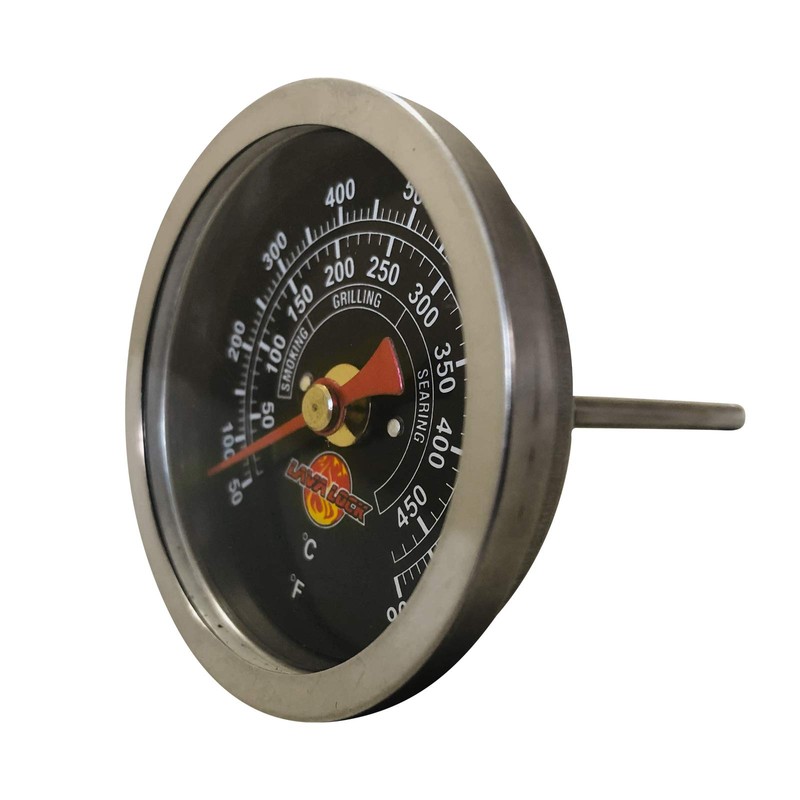 Black Face BBQ Grill Thermometer 50F-900F High Temp Range Heavy
