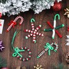 Christmas Tri-Shaped Beads Plastic Tri Beads with 50 Pieces White