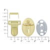 Buckleguy.com T3016 Natural Brass, Tuck Lock, Solid Brass-LL