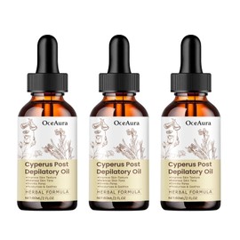 JISKG 3 Pcs Cyperus Rotundus Oil for Hair Removal, Gentle Nourishing, Soothing Smooth Delicate Skin, Hair Removal Care Essential Oil.