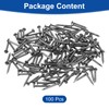 sourcing map 100Pcs Small Hardware Nails, 1 x 10mm Carbon