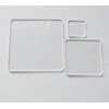 20PCS of Blank Clear Acrylic Square Material,Plexiglass Laser Cut Square