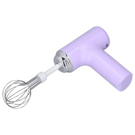 Luqeeg Electric Whisk, Hand Mixer Hand Egg Whisk, Wireless Electric Kitchen Hand Mixer, 3-Speed Mixer for Cappuccino, Matcha, Matcha for Dough, Eggs, Dough, Cream (Purple)