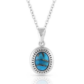 Montana Silversmiths Western Lifestyle Turquoise Necklace (Open Night Sky Turquoise)