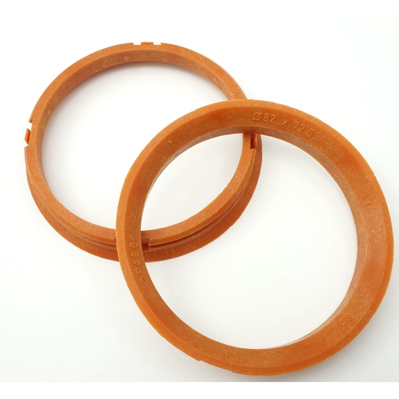 RONAL 4x Centring Rings 82.0-72.5/82 to 72.5 Blood Orange