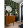Dark Tropical Cheetah Jungle Peel and Stick Wallpaper, Self Adhesive