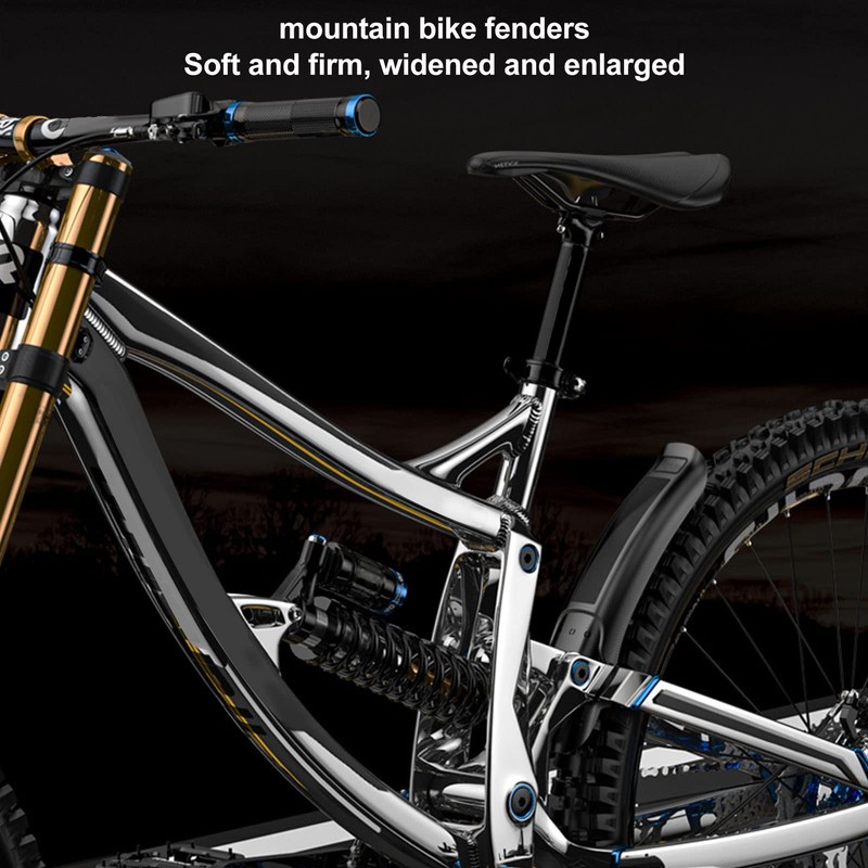 2pcs Mountain Bike Fender Set Universal Long Hard Shell Plastic