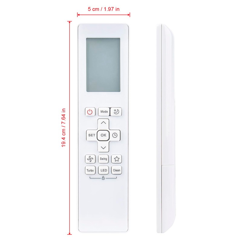 PERFASCIN RG10B(G)/BGEF Replacement Universal Remote Control Fit for Midea Air