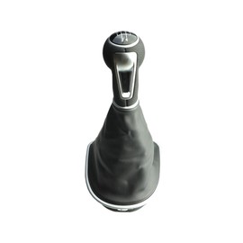 Newtown2700-parts Gear Knob 5 Gears + Gear Stick Cuff + Frame Compatible with Seat Leon II 2005-2012, Toledo III 5P2 2004-2009, Altea 5P1 2004-2010, Altea XL 5P5 2006-2015
