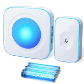 Wireless Doorbell Battery Operated Flashing 36 Ringtones 4 Volume Wireless Doorbells for Home with 1 Door bell Button & 1 Portable Receiver FUHONGRUI