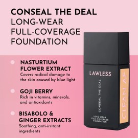 LAWLESS Conseal The Deal Long-Wear Full-Coverage Foundation Palo Santo