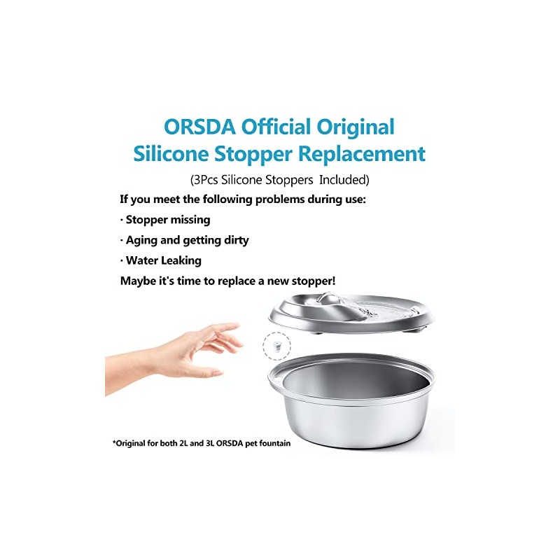 ORSDA Cat Water Fountain Parts Spouts Replacement for Pet Fountains