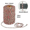 Tenn Well Red Green and White Twine, 200m Cotton Bakers