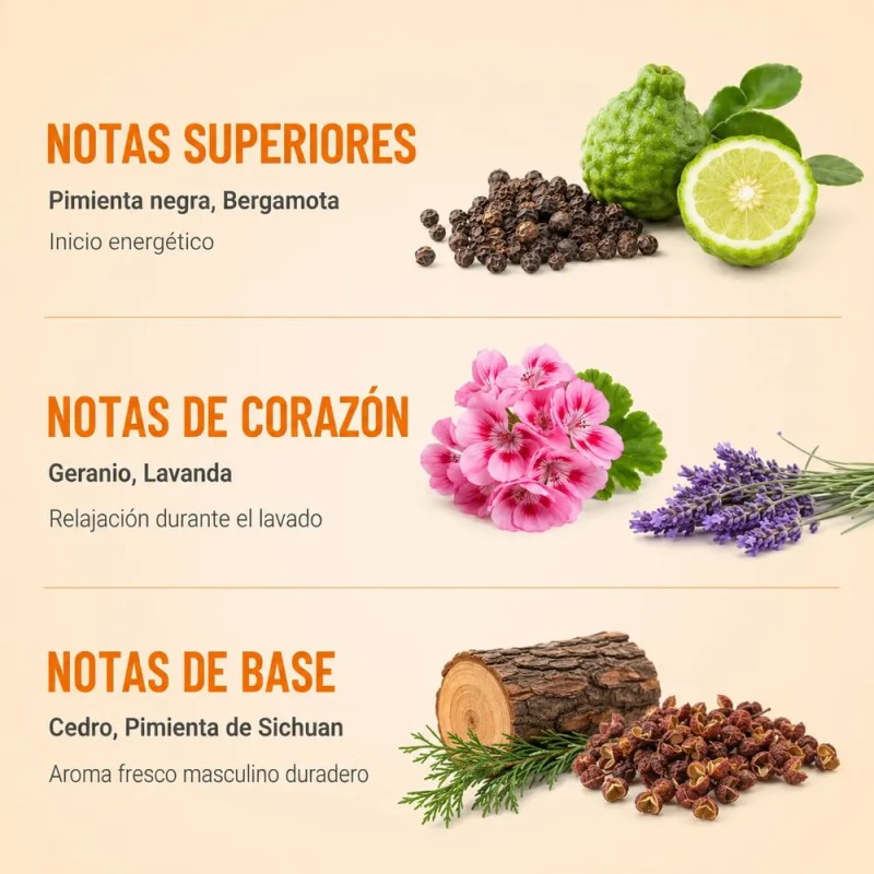 Shampoo Sin Sal Shampoo Hombre Control De Grasa Profesional