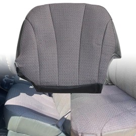 Priprilod Dark Gray Cloth Driver Side Bottom Replacement Seat Cover Compatible with Chevy Silverado GMC Sierra 1999 2000 2001 2002