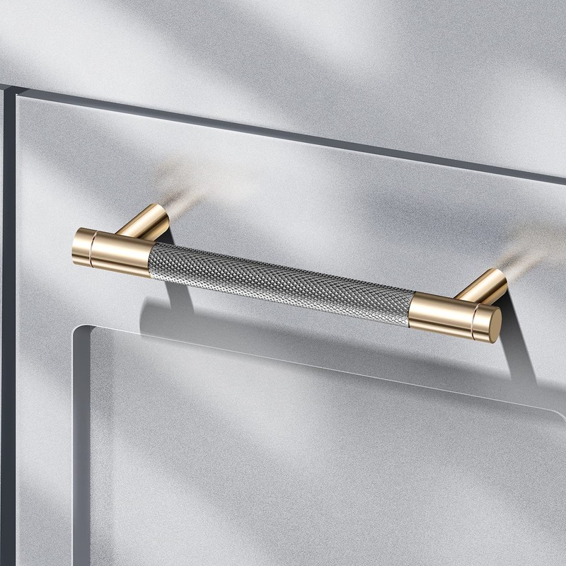 Gutuwellea 12 Pack 3 Inch 76 mm Knurled Cabinet Handles