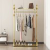 Clothing Rack Gold, Industrial Clothes Rack for hanging Clothes with
