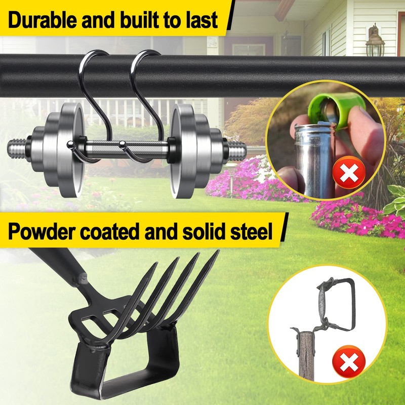 Garden Hoe, Heavy Duty Hula Hoe Garden Tool for Weeding,