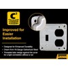 Hubbell-Raco 906C 1 Duplex Receptacle and Toggle Switch 4-Inch Square