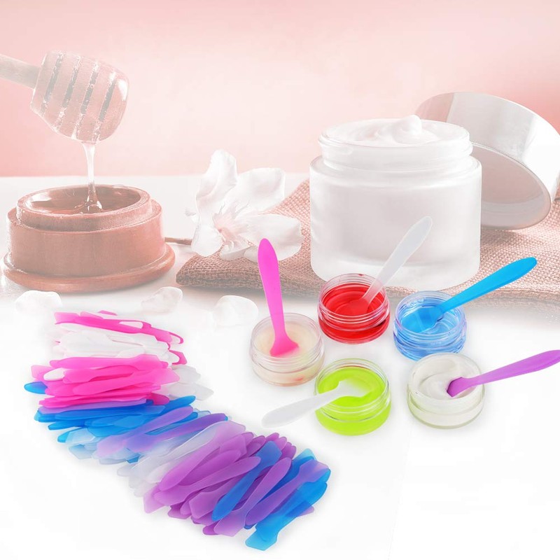 300 Pack MINI Makeup Spatulas, Reusable Cream Tip Spatulas Frosted