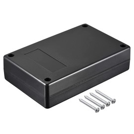 sourcing map Waterproof Junction Box 125x80x32mm ABS for Electrical Project Black