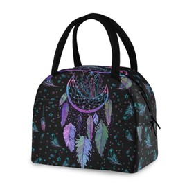 Dreamcatcher Lunch Bag for Women Men Reusable Insulated Lunch Tote Bag for Office Work School Picnic Hiking