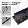 SaniteModar Linear Shower Drain, Black Linear Drain 36 inch with