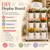 3-Tier Metal Flower Cart Display Stand with 9 Buckets, Flower