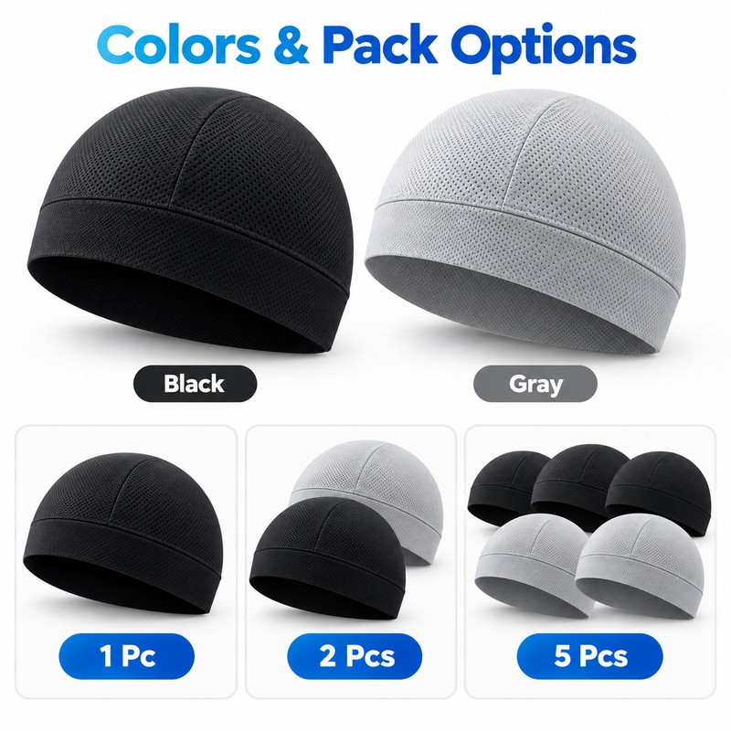 Cooling Skull Cap for Cycling & Running – Breathable Quick-Dry